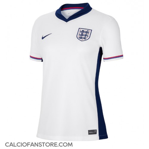 Maglia Calcio Inghilterra Prima Divisa Donna Europei 2024 Manica Corta